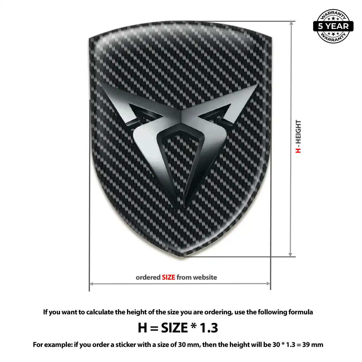 Cupra Crest Emblem Superior Craft