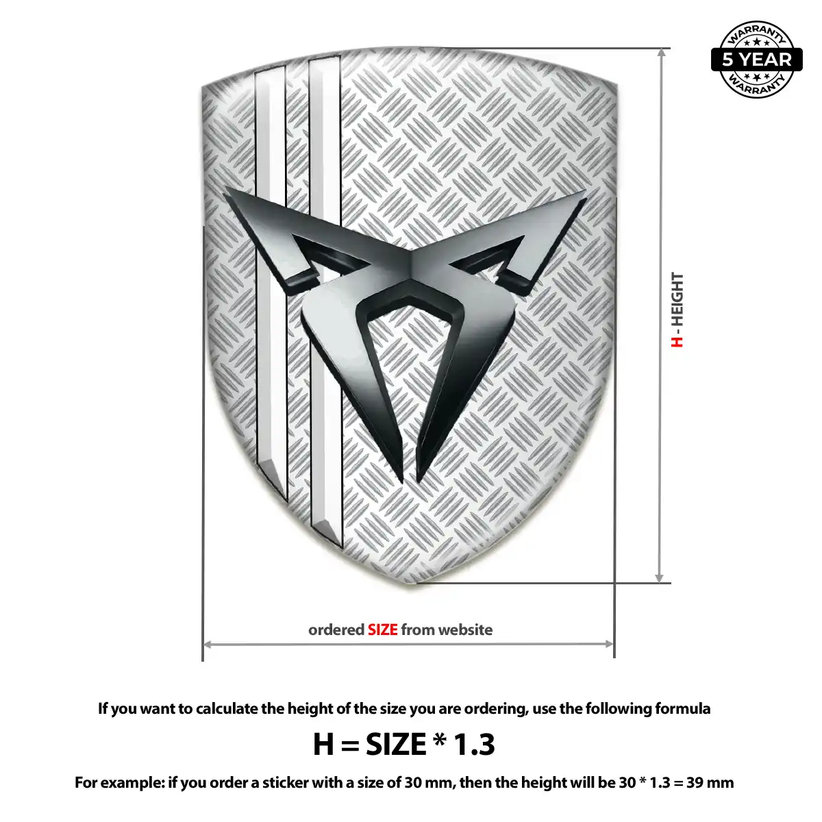 Cupra Crest Logo Emblem Prime Quality