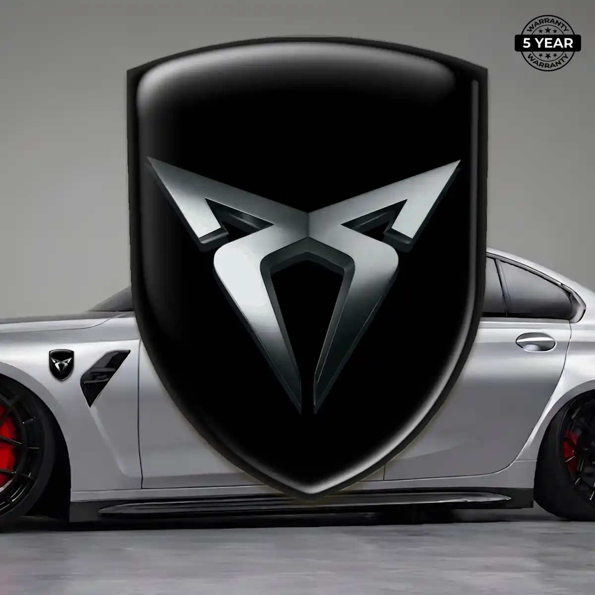Cupra Crest Logo Emblem Sleek Style