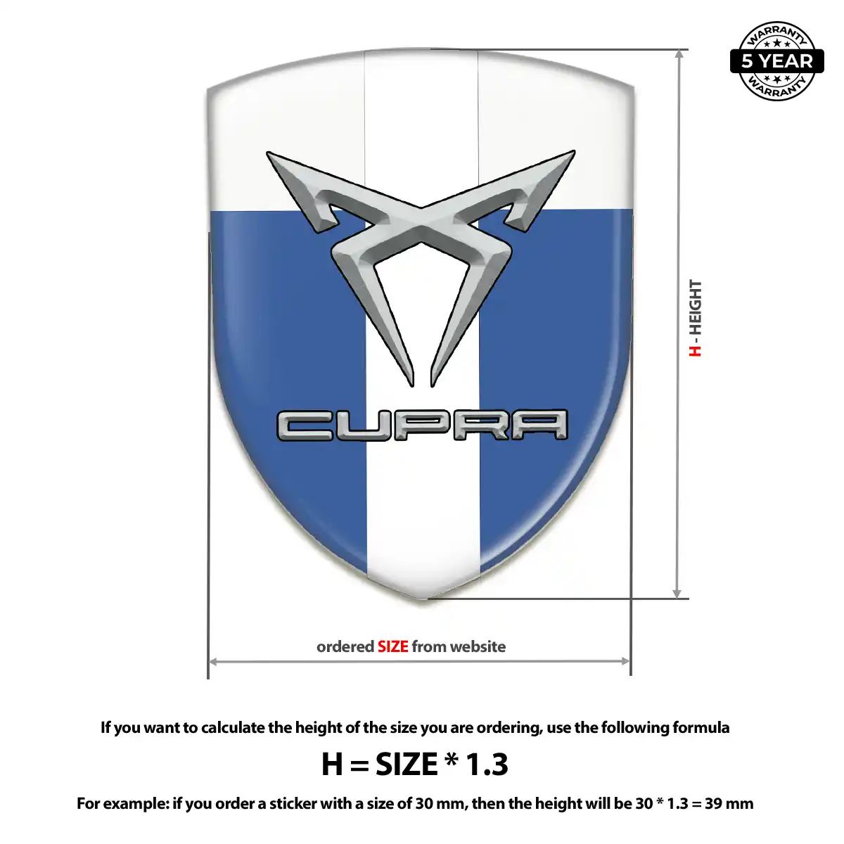 Cupra Crest Logo Emblem Superior Craft
