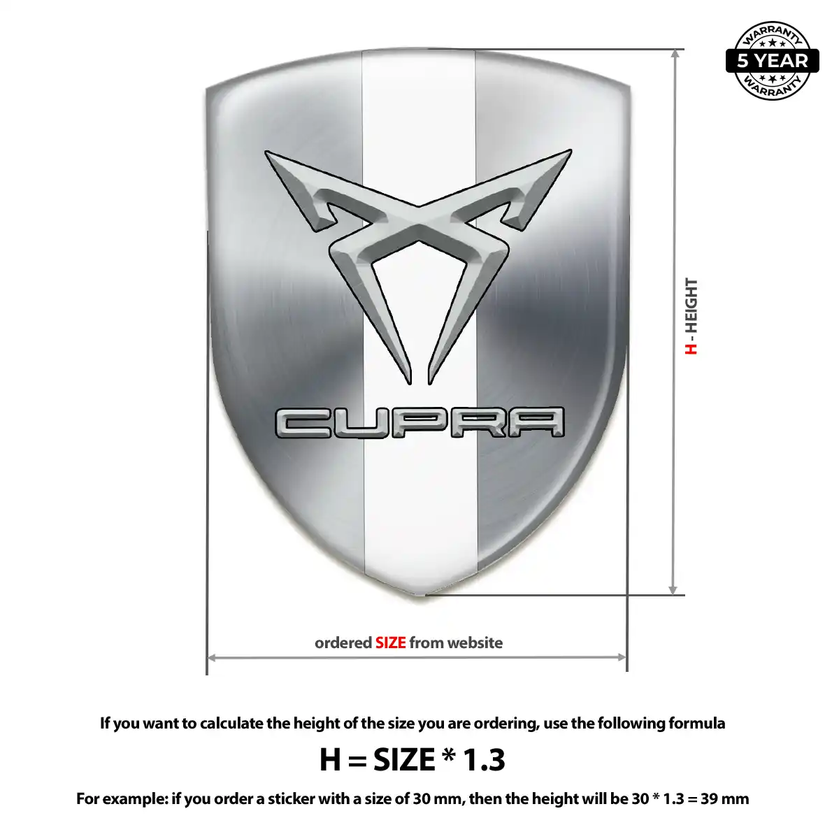 Cupra Domed Badge Superior Craft