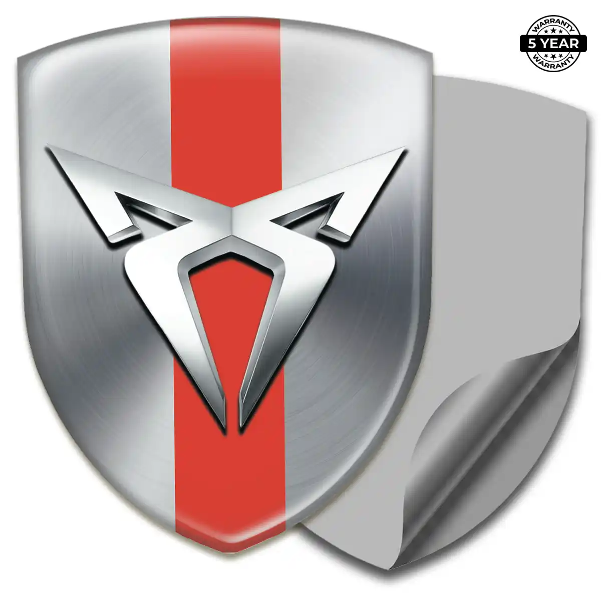 Cupra Domed Car Sticker Refined Design