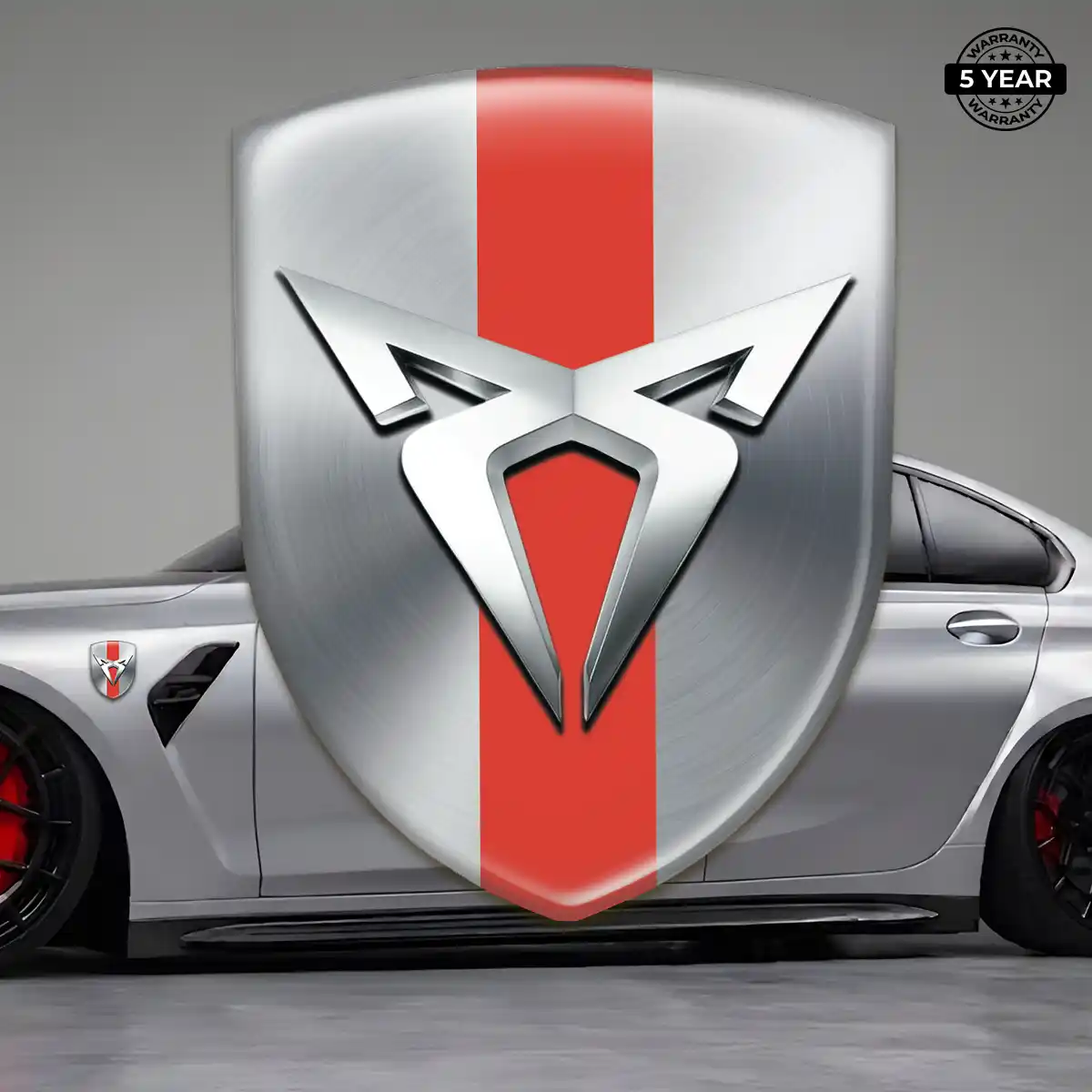 Cupra Domed Car Sticker Refined Design