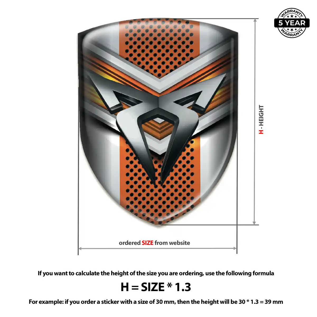 Cupra Domed Car Sticker Signature Grade