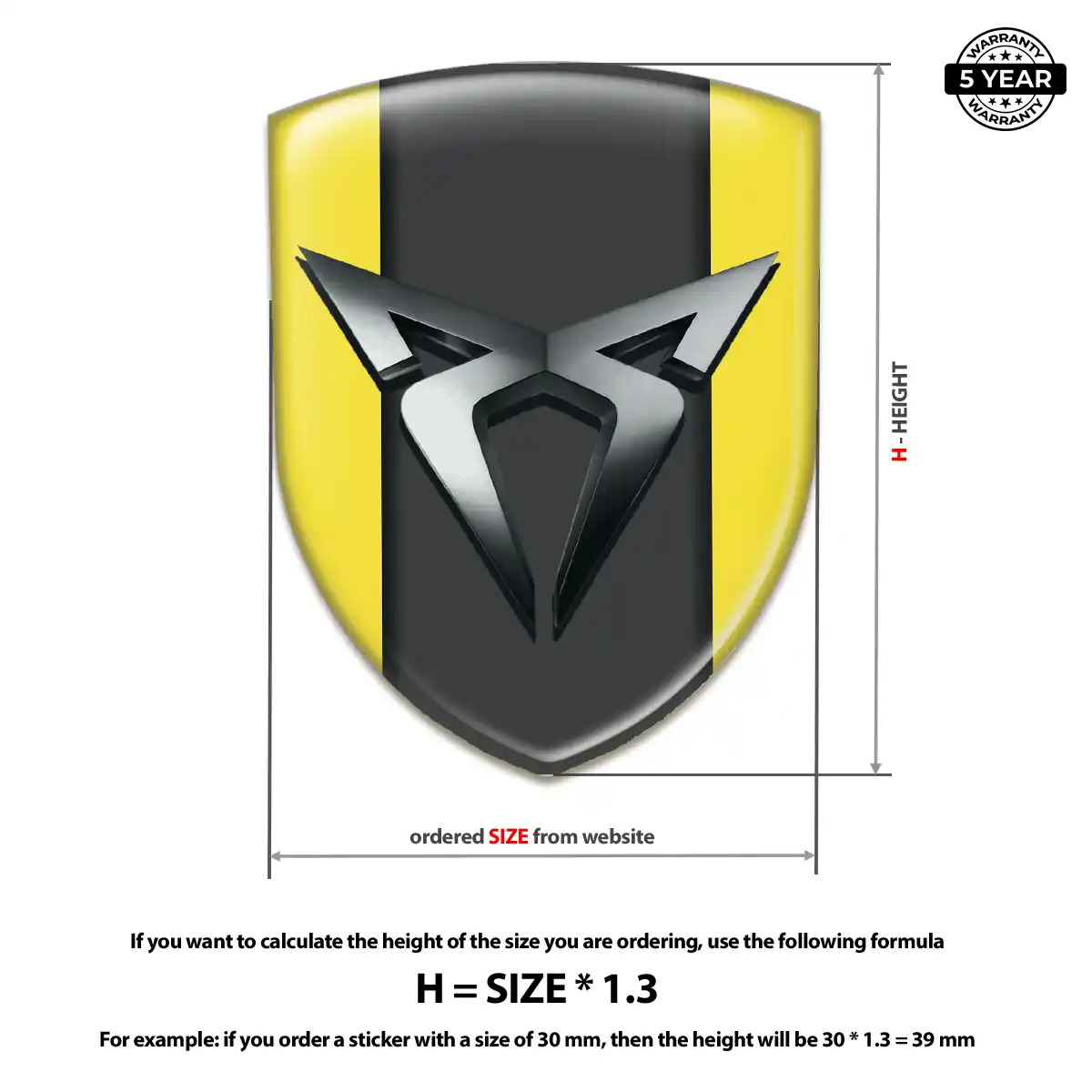 Cupra Domed Emblem Refined Design