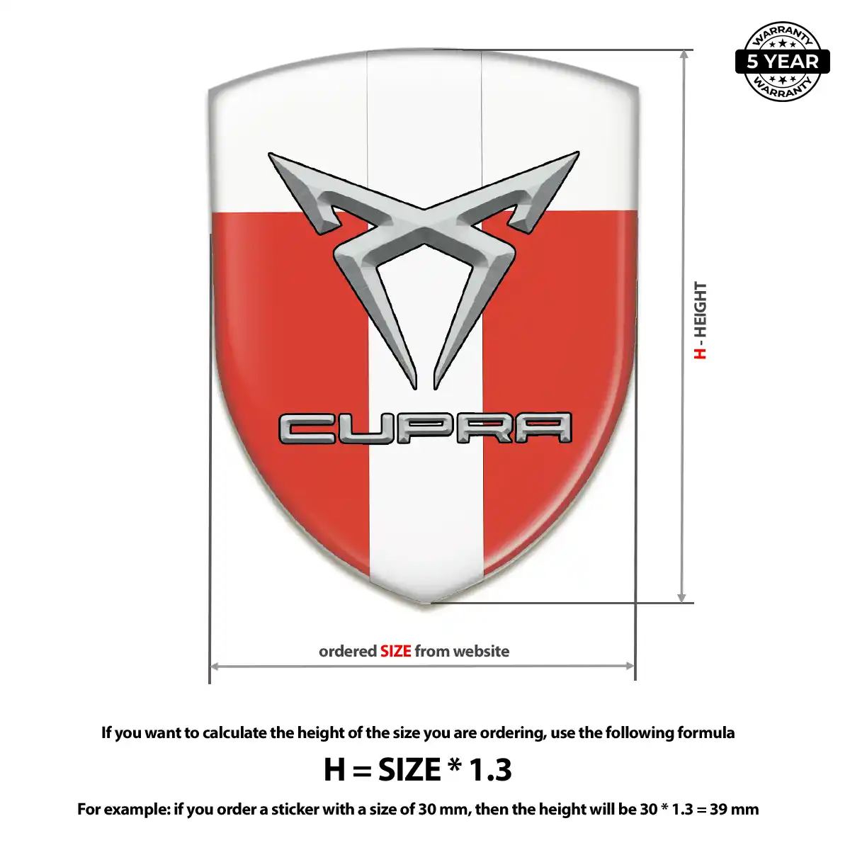 Cupra Domed Emblem Superior Craft
