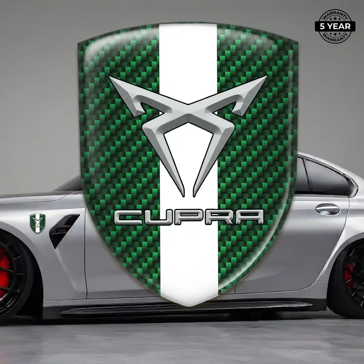 Cupra Domed Logo Decal Sleek Style