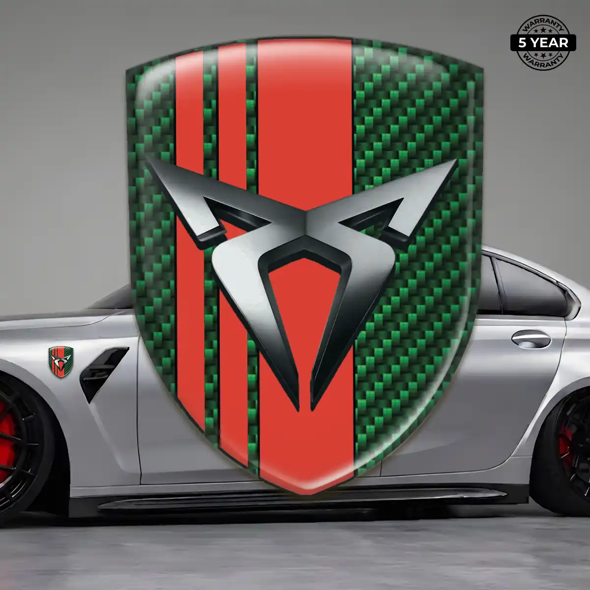 Cupra Domed Logo Sticker Sleek Style