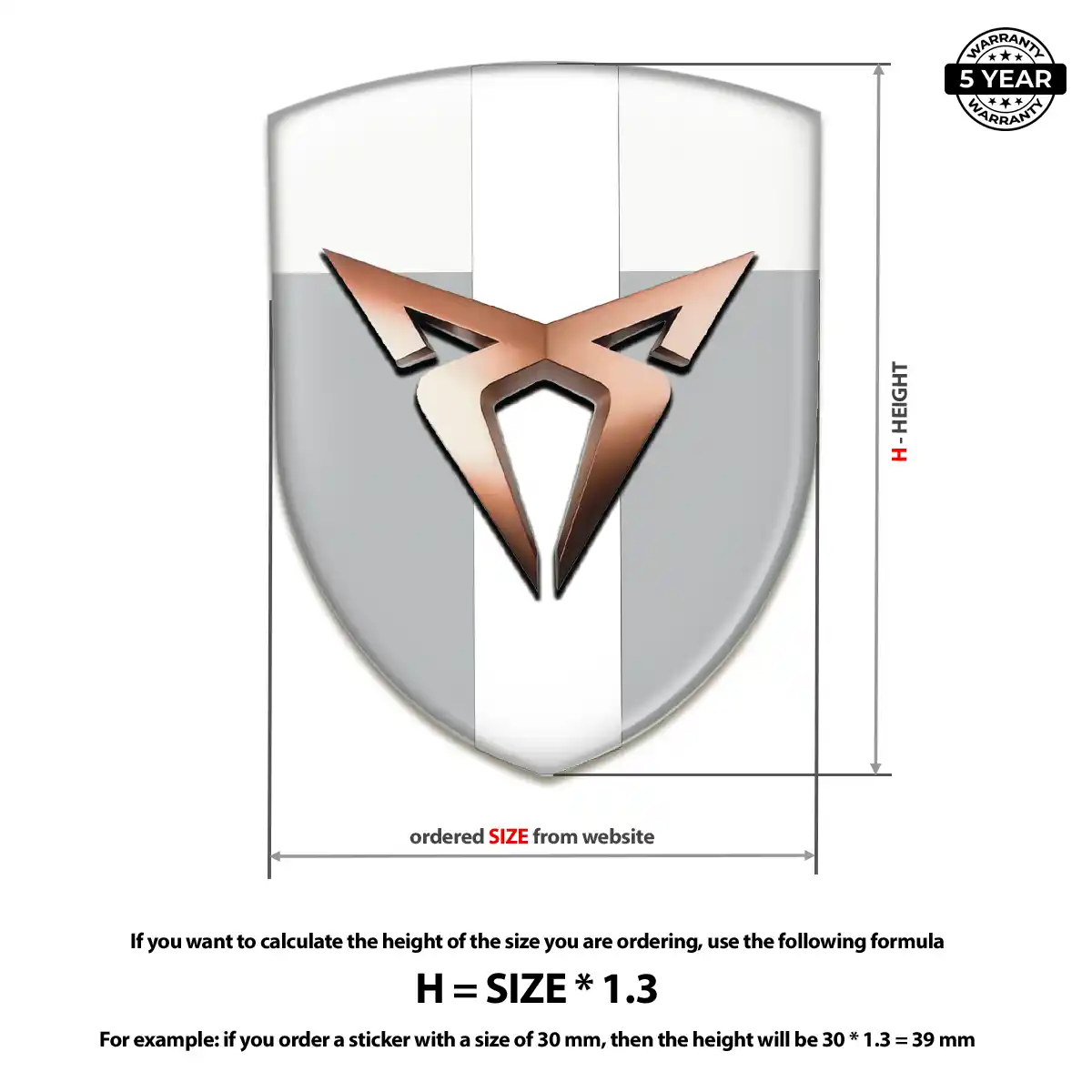 Cupra Emblem Badge Elite Finish