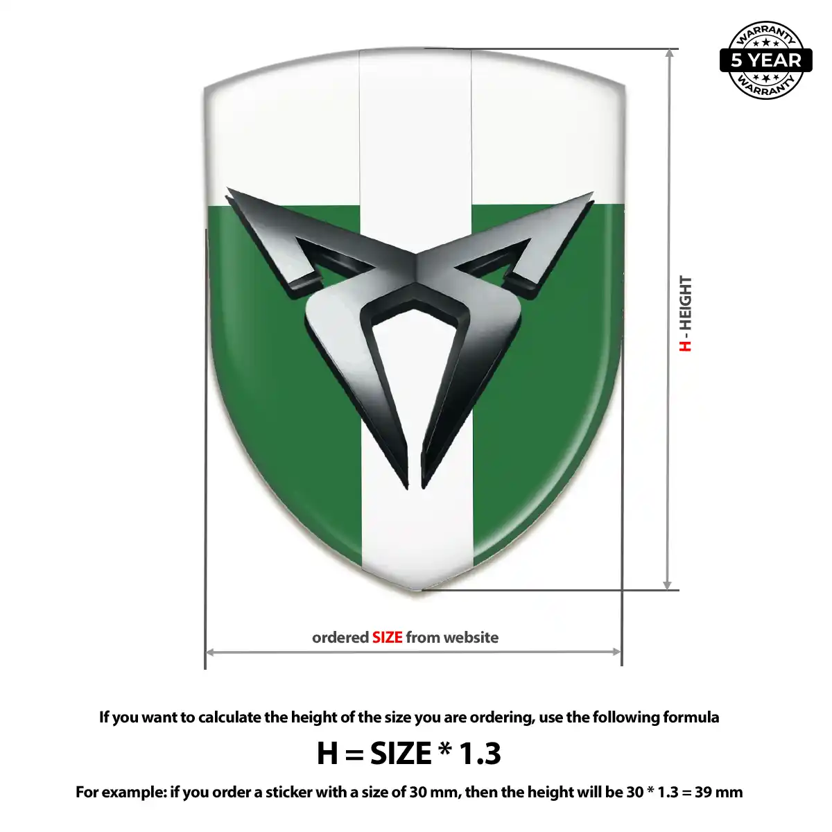 Cupra Emblem Badge Logo Elite Finish