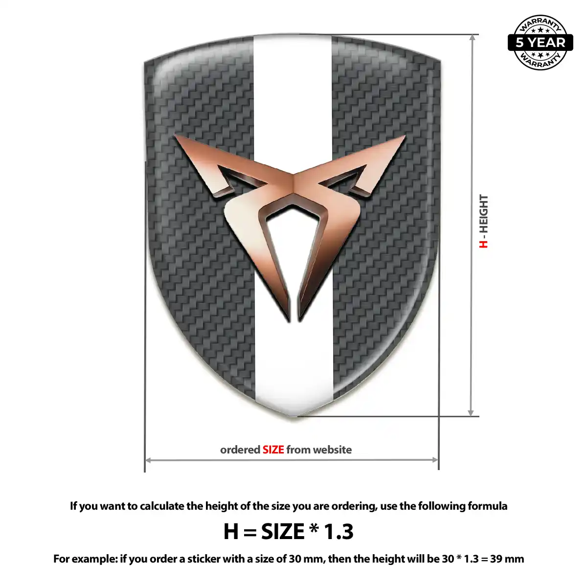 Cupra Emblem Badge Logo Sleek Style