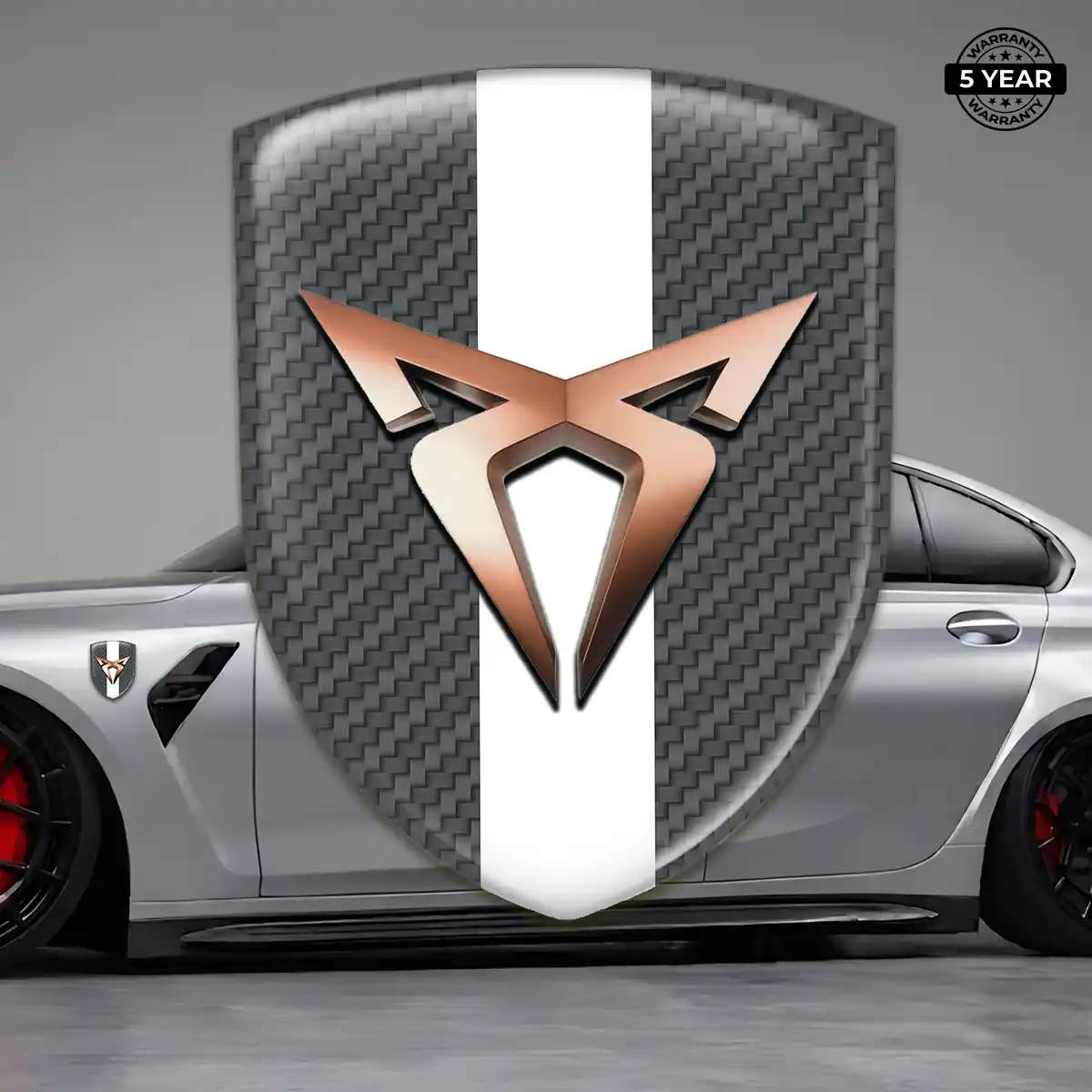 Cupra Emblem Badge Logo Sleek Style