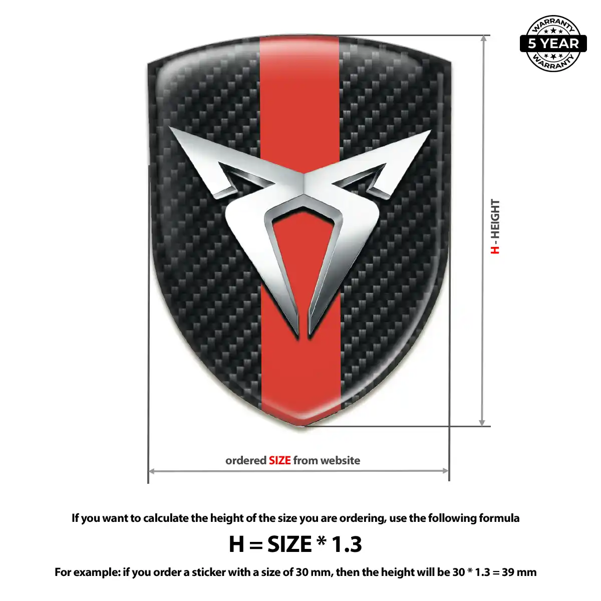 Cupra Emblem Badge Prime Quality