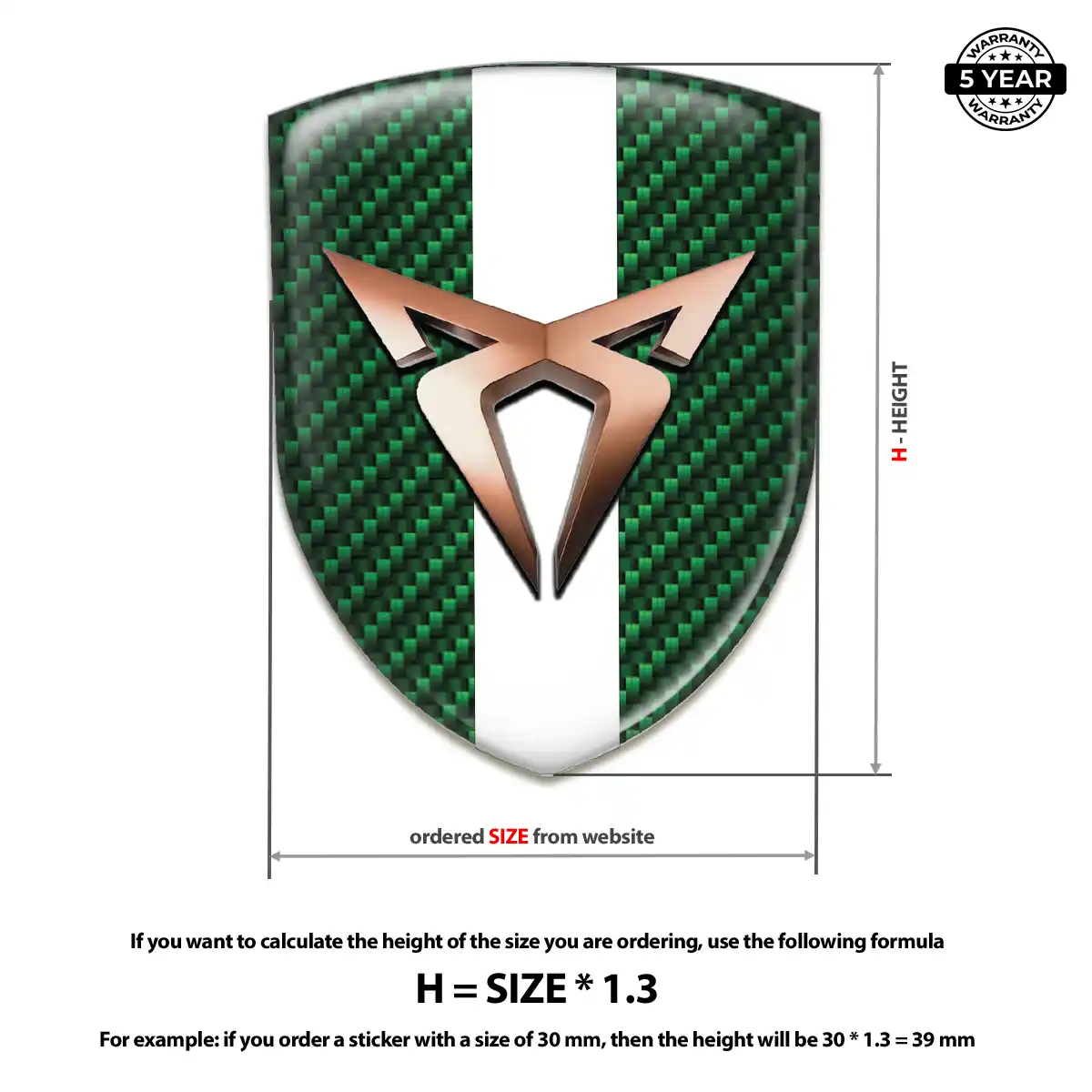 Cupra Emblem Badge Sleek Style