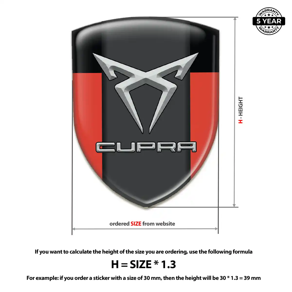 Cupra Emblem Badge Superior Craft