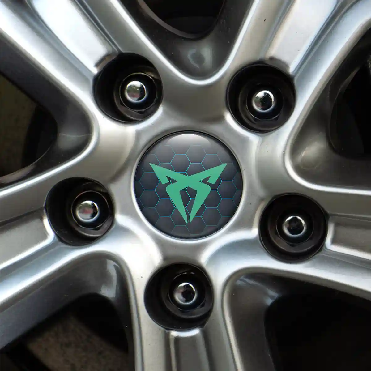 Cupra Emblem Center Hup Cap Stylish Design