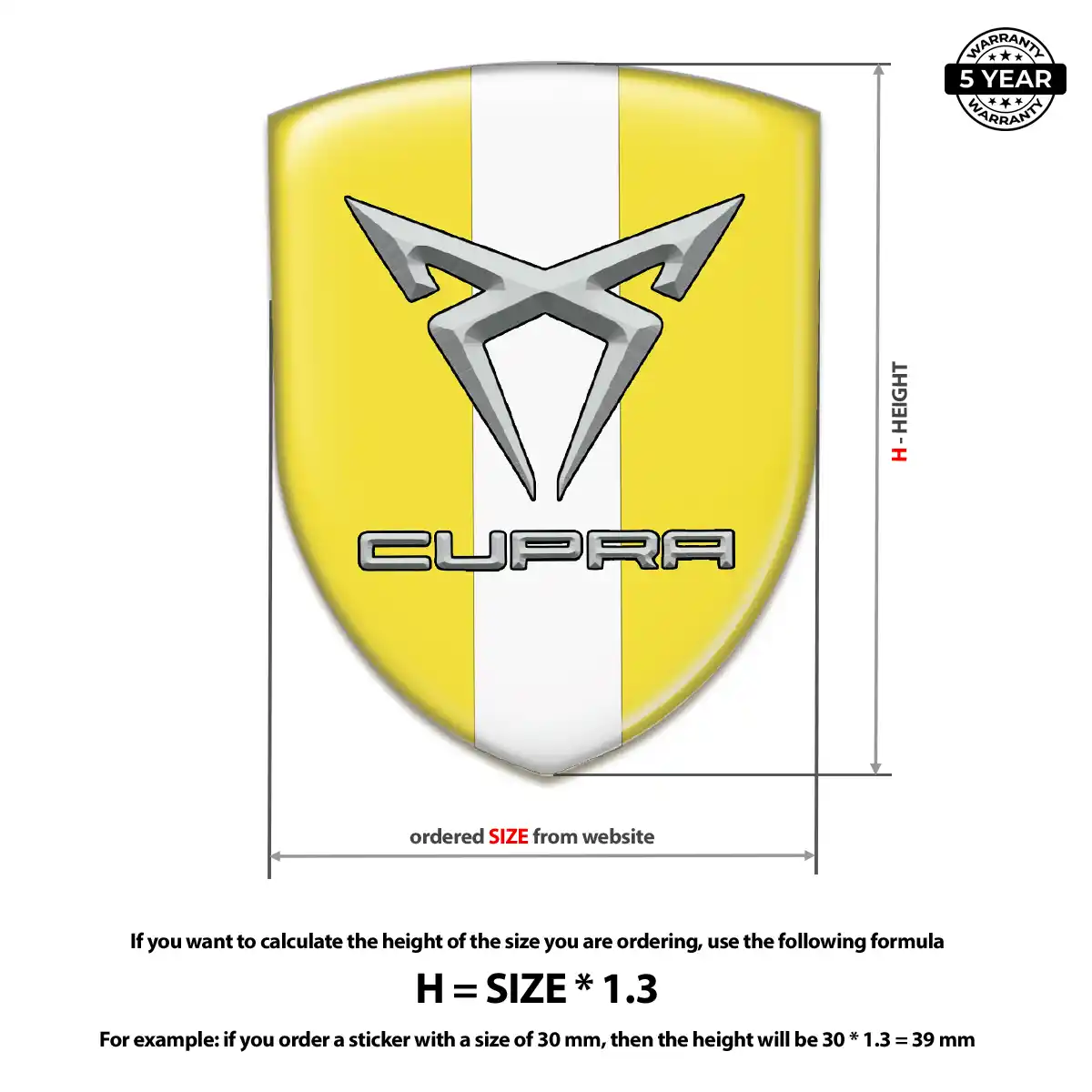 Cupra Emblem Crest Elite Finish