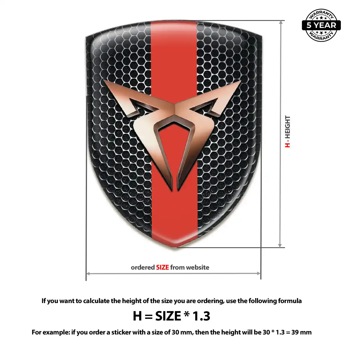 Cupra Emblem Crest Prestige Line