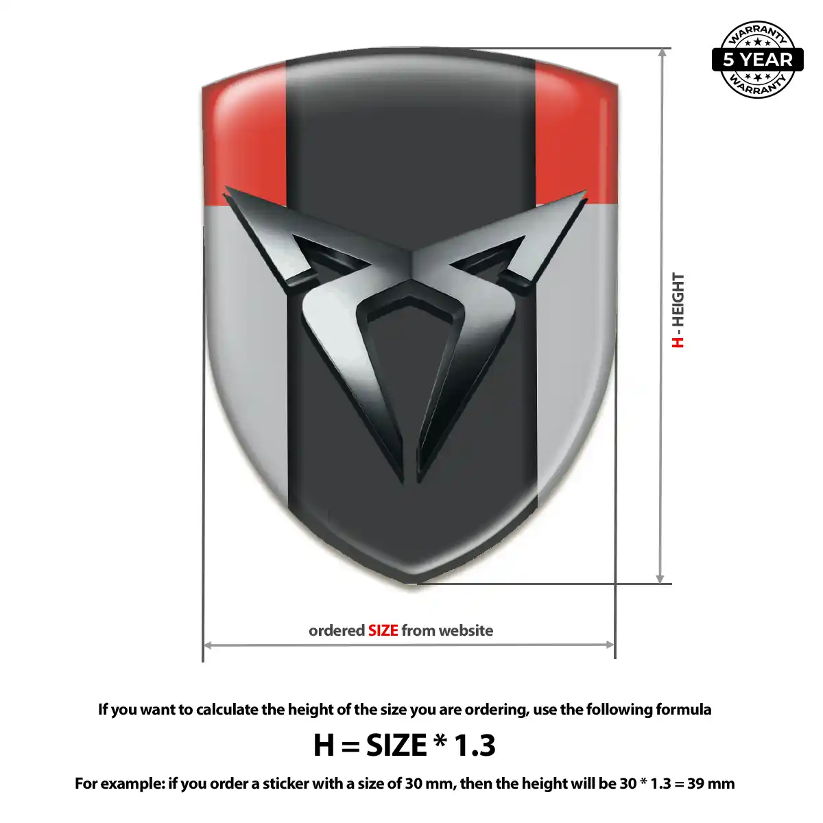 Cupra Emblem Crest Prime Quality