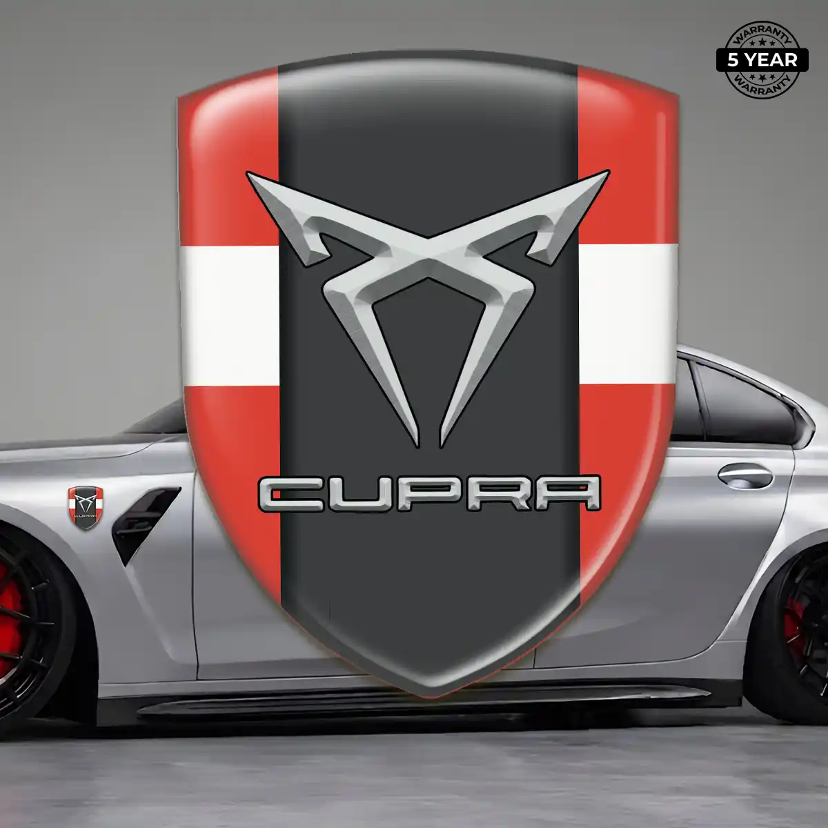 Cupra Emblem Crest Refined Design