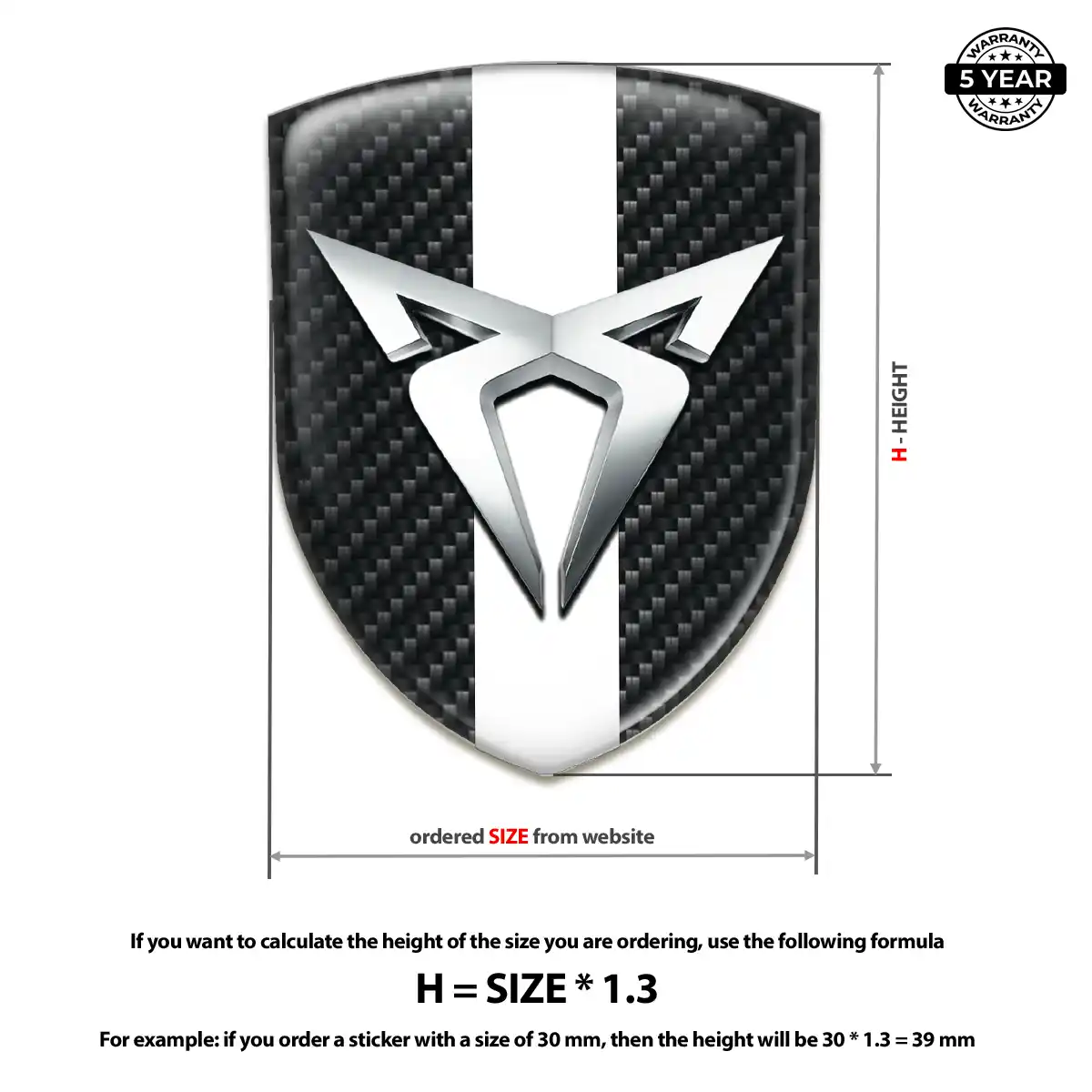 Cupra Emblem Crest Signature Grade