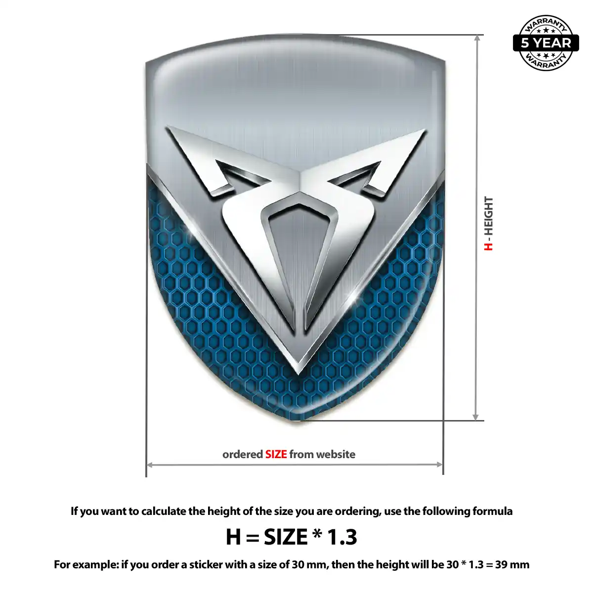 Cupra Emblem Crest Sleek Style