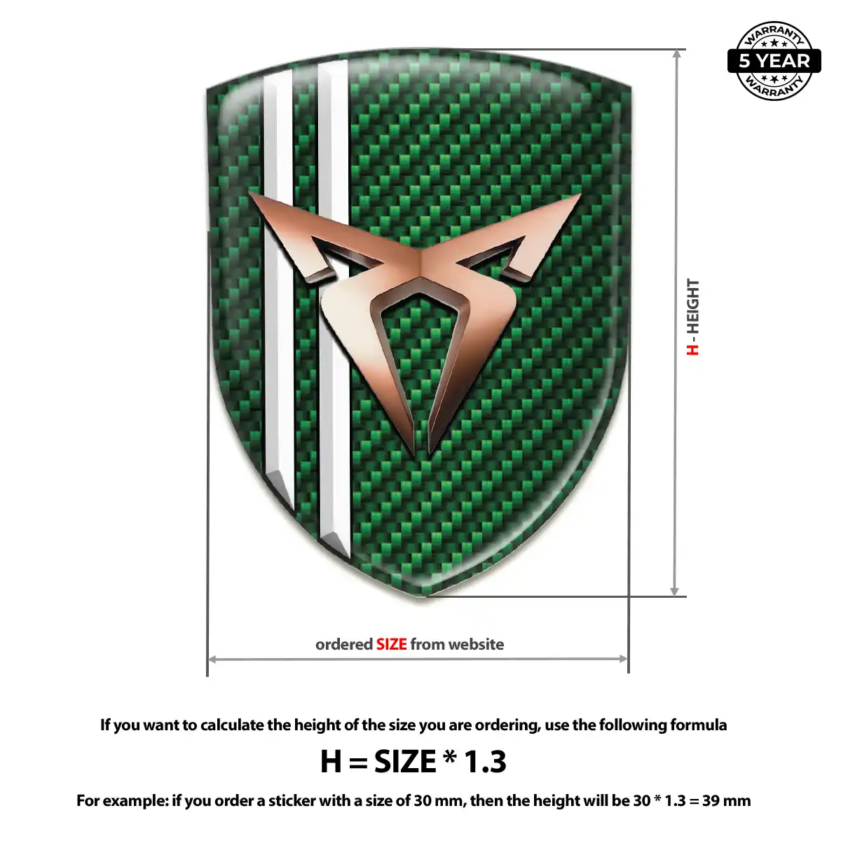 Cupra Emblem Crest Superior Craft