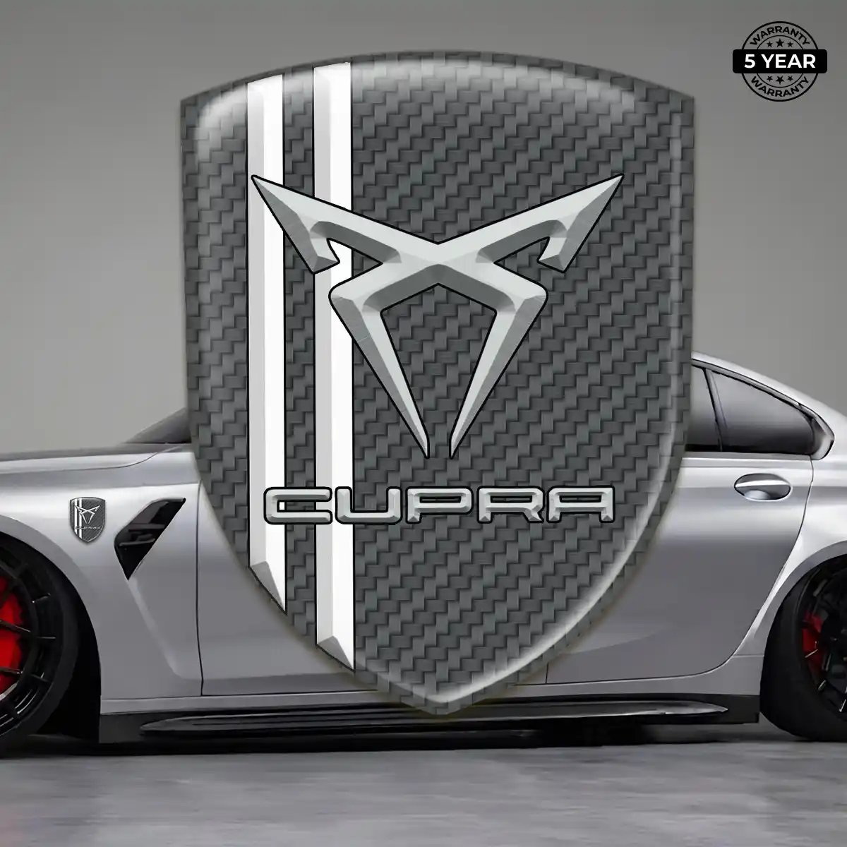 Cupra Emblem Domed Badge Refined Design
