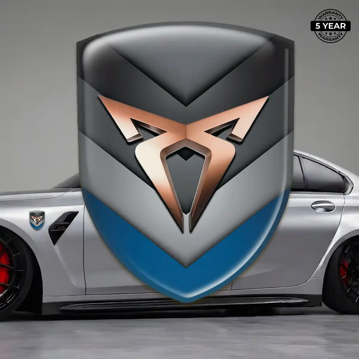 Cupra Emblem Domed Badge Sleek Style