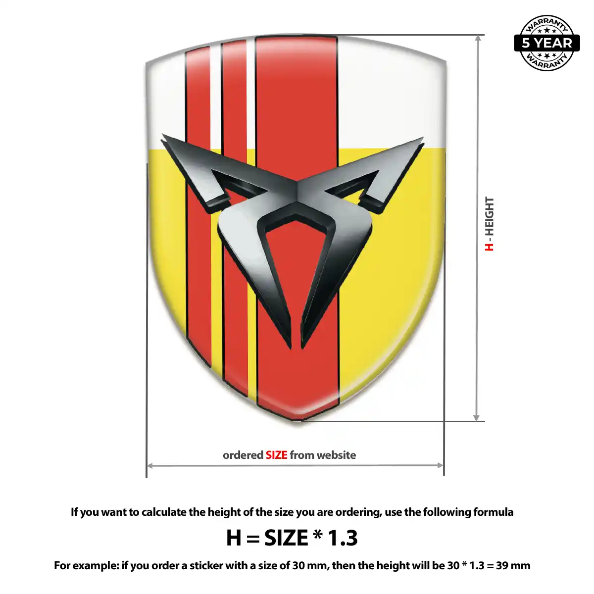 Cupra Emblem Logo Badge Signature Grade