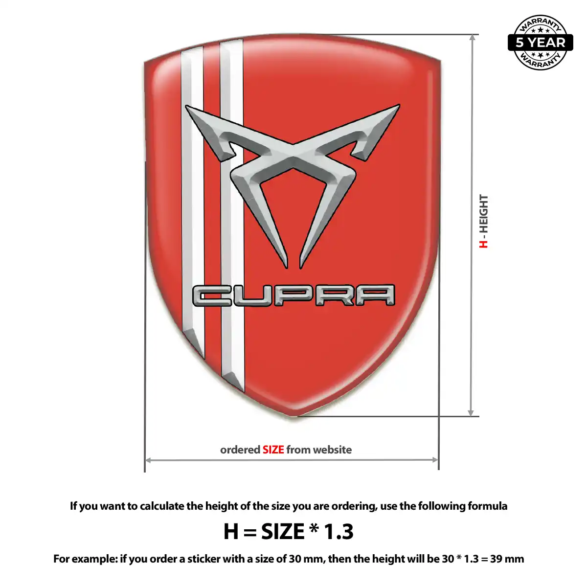 Cupra Emblem Logo Badge Sleek Style