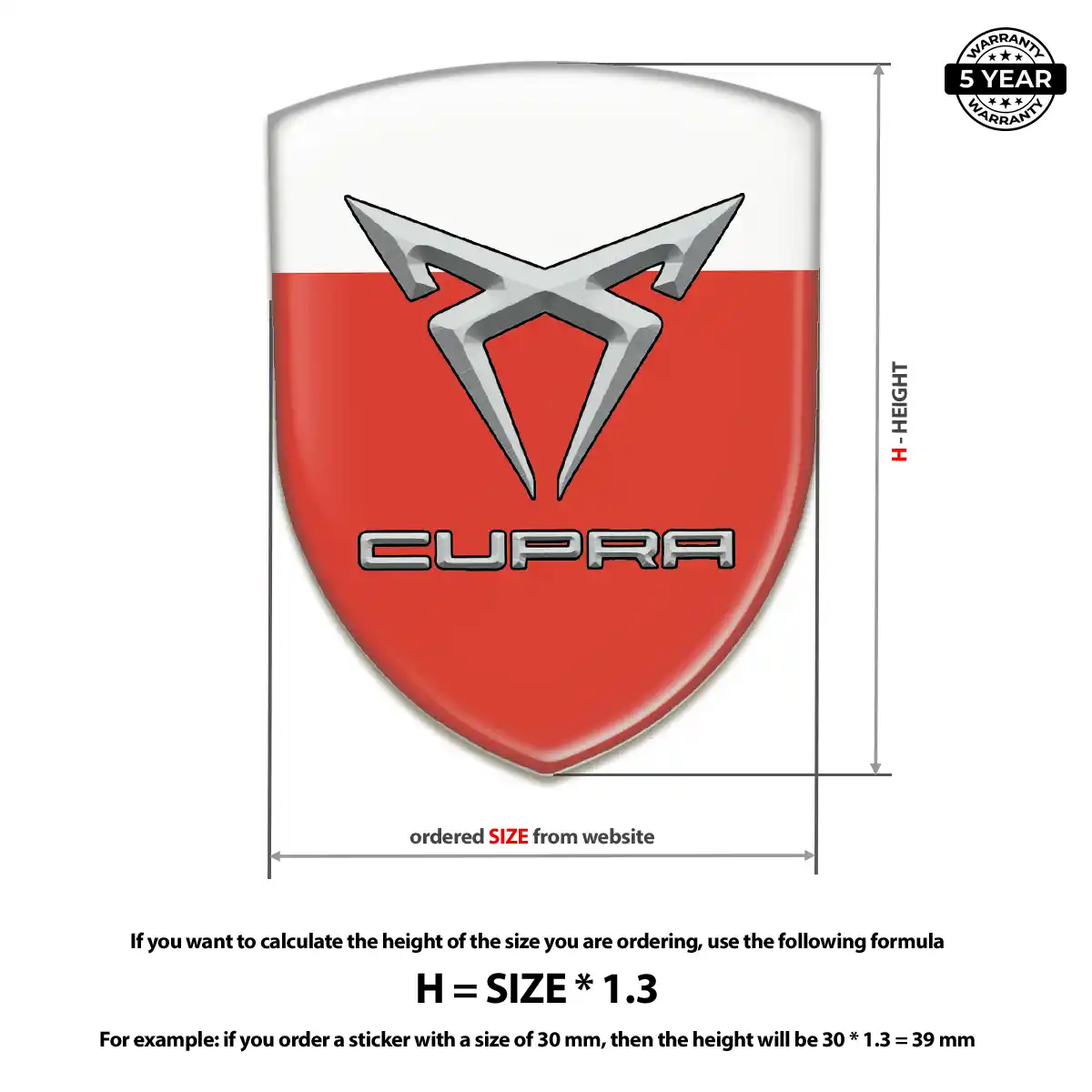Cupra Emblem Logo Prestige Line