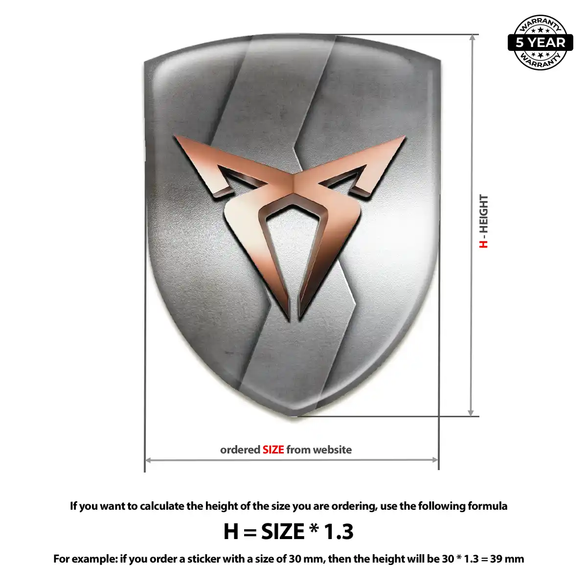 Cupra Emblem Logo Prime Quality
