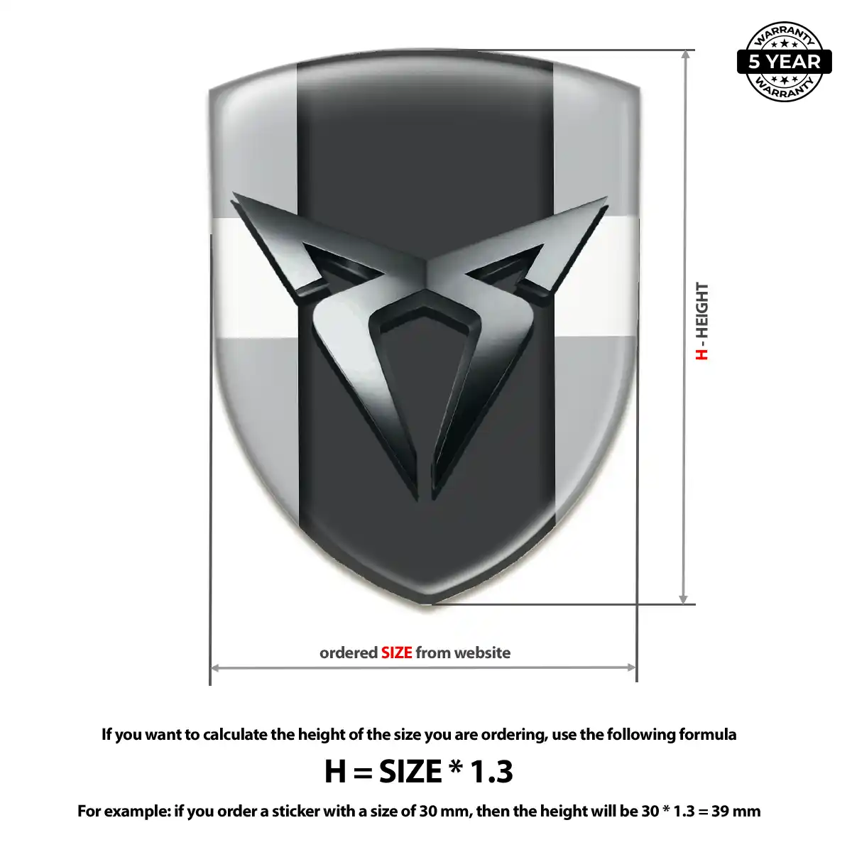 Cupra Emblem Logo Signature Grade