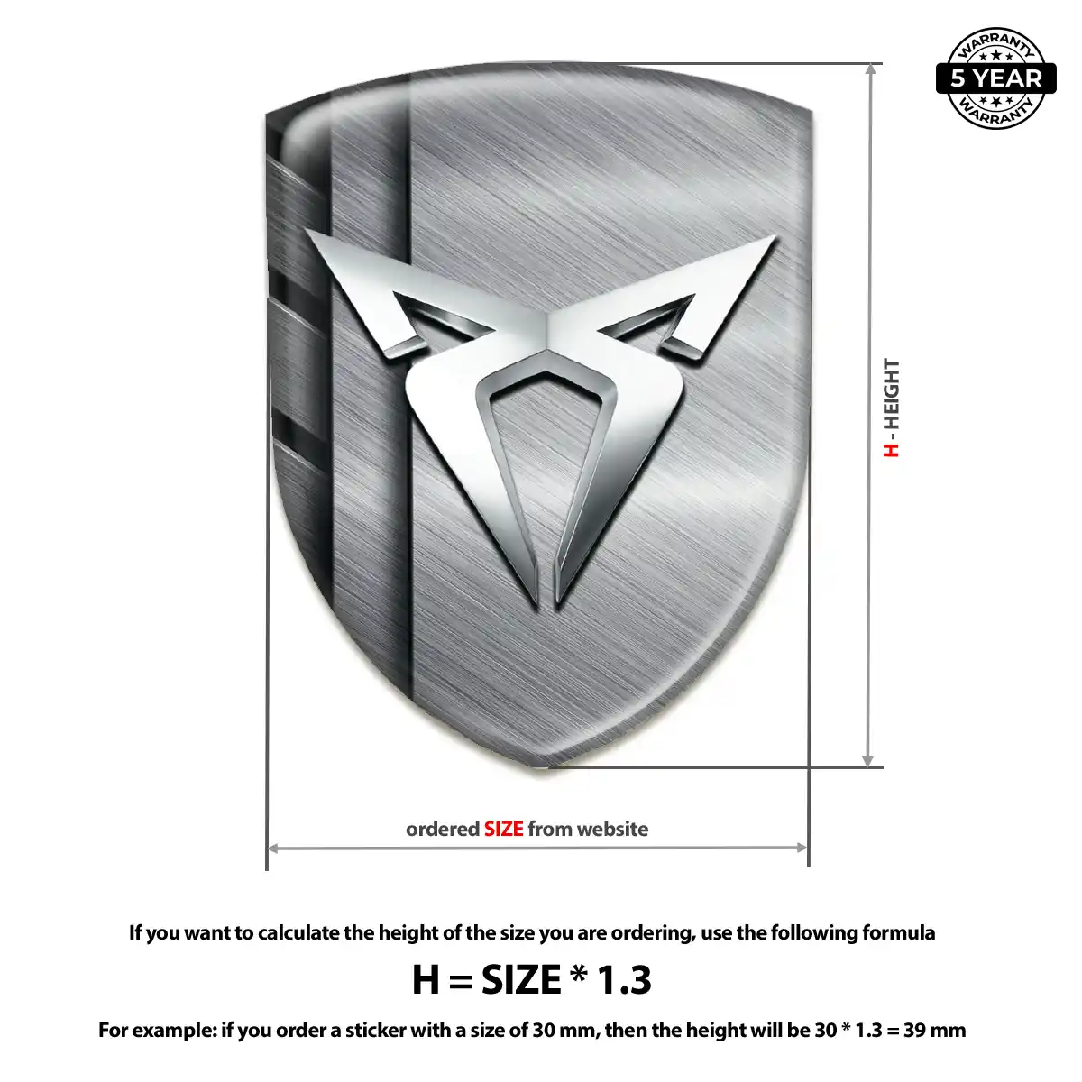 Cupra Emblem Shield Sleek Style