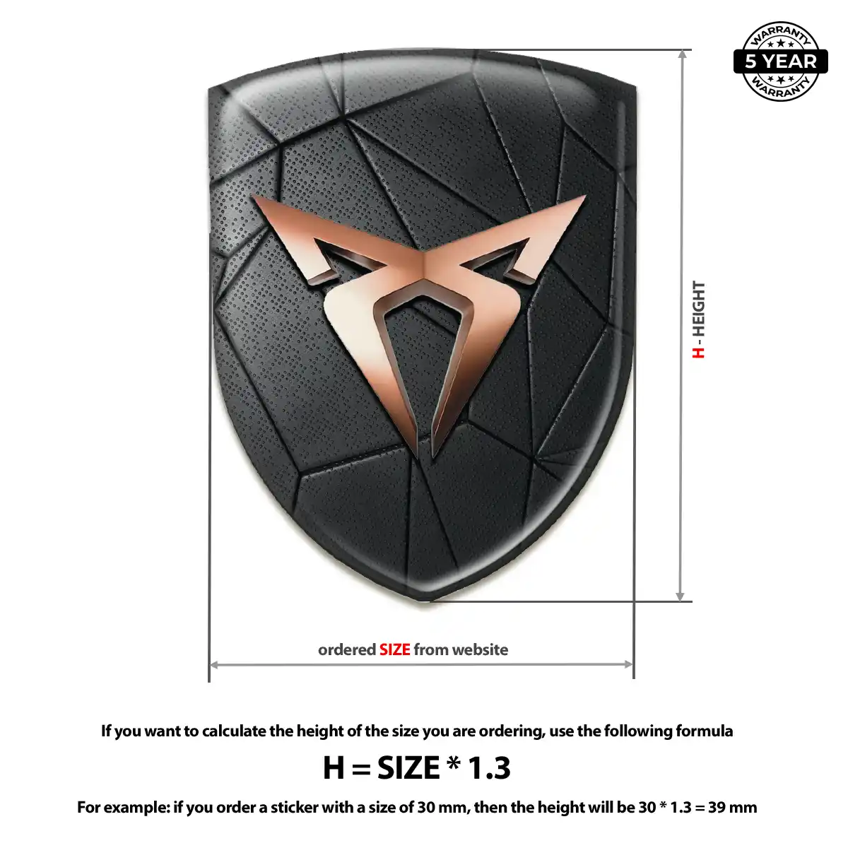 Cupra Emblem Shield Superior Craft