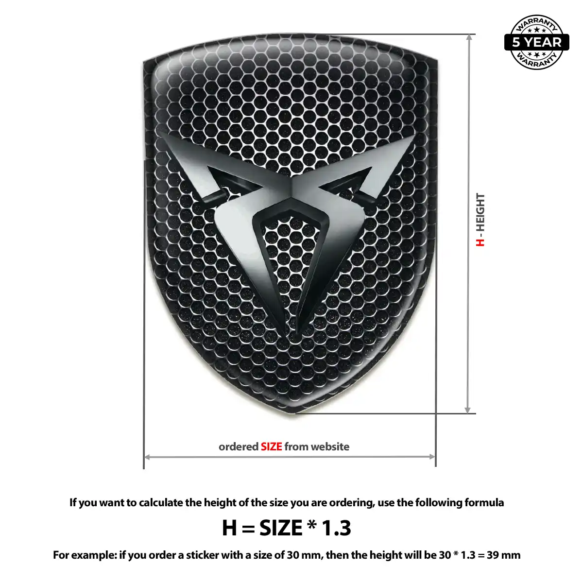 Cupra Emblem Silicone Elite Finish