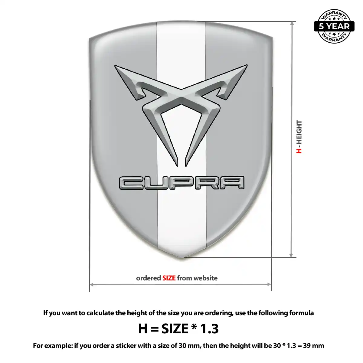 Cupra Emblem Silicone Prime Quality
