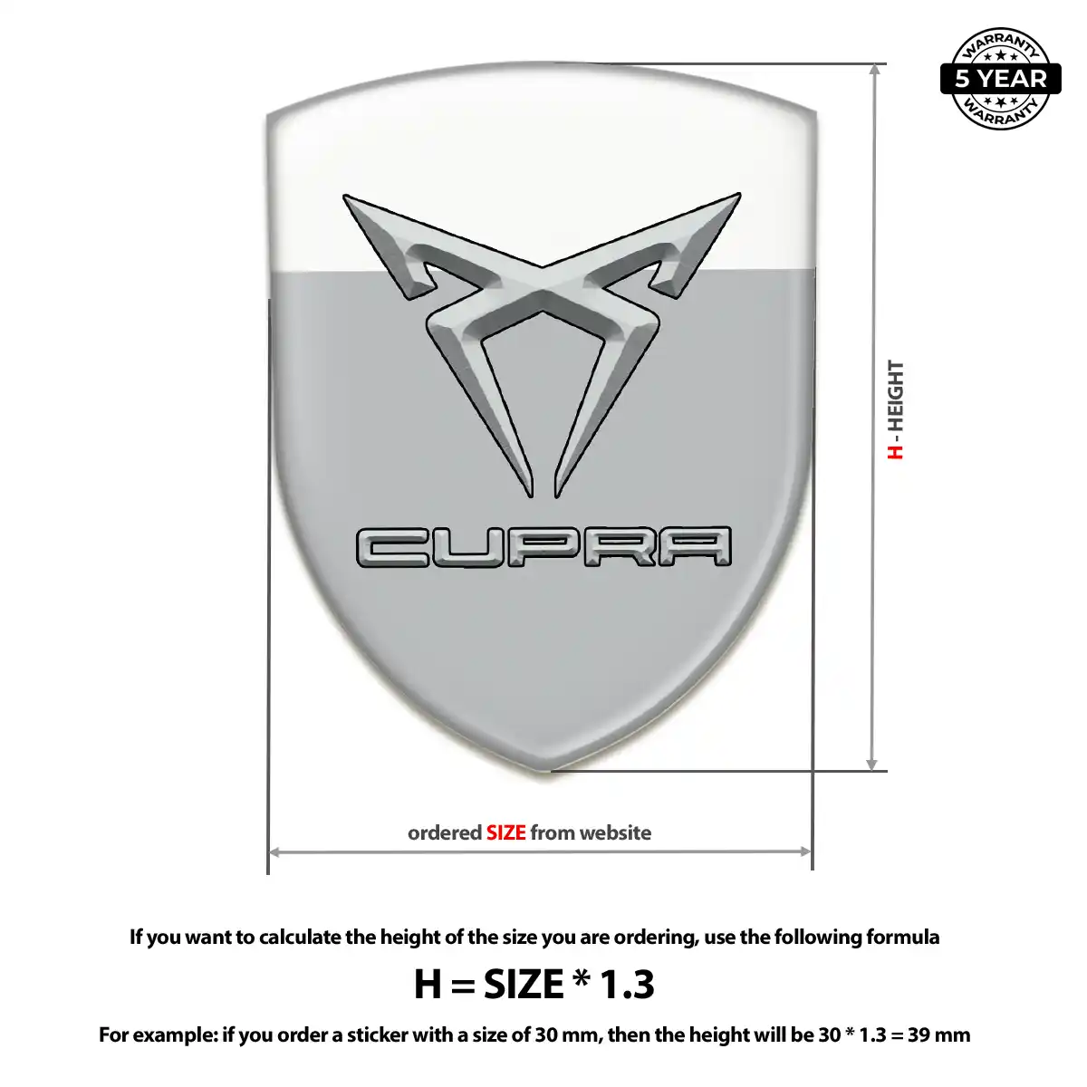 Cupra Emblem Sleek Style