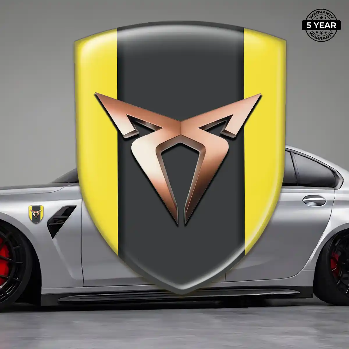 Cupra Epoxy Domed Sticker Sleek Style