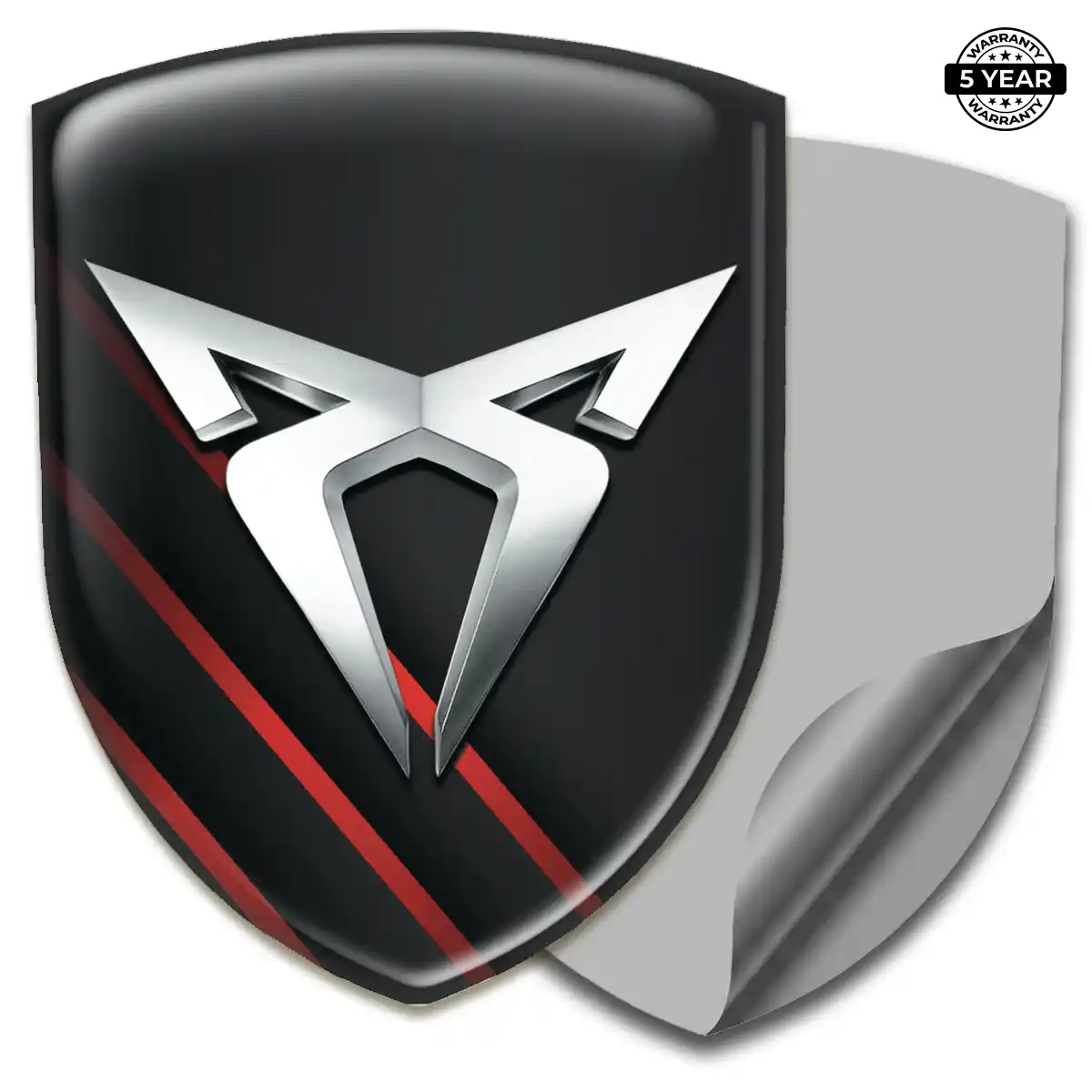 Cupra Gel Emblem Sticker Sleek Style