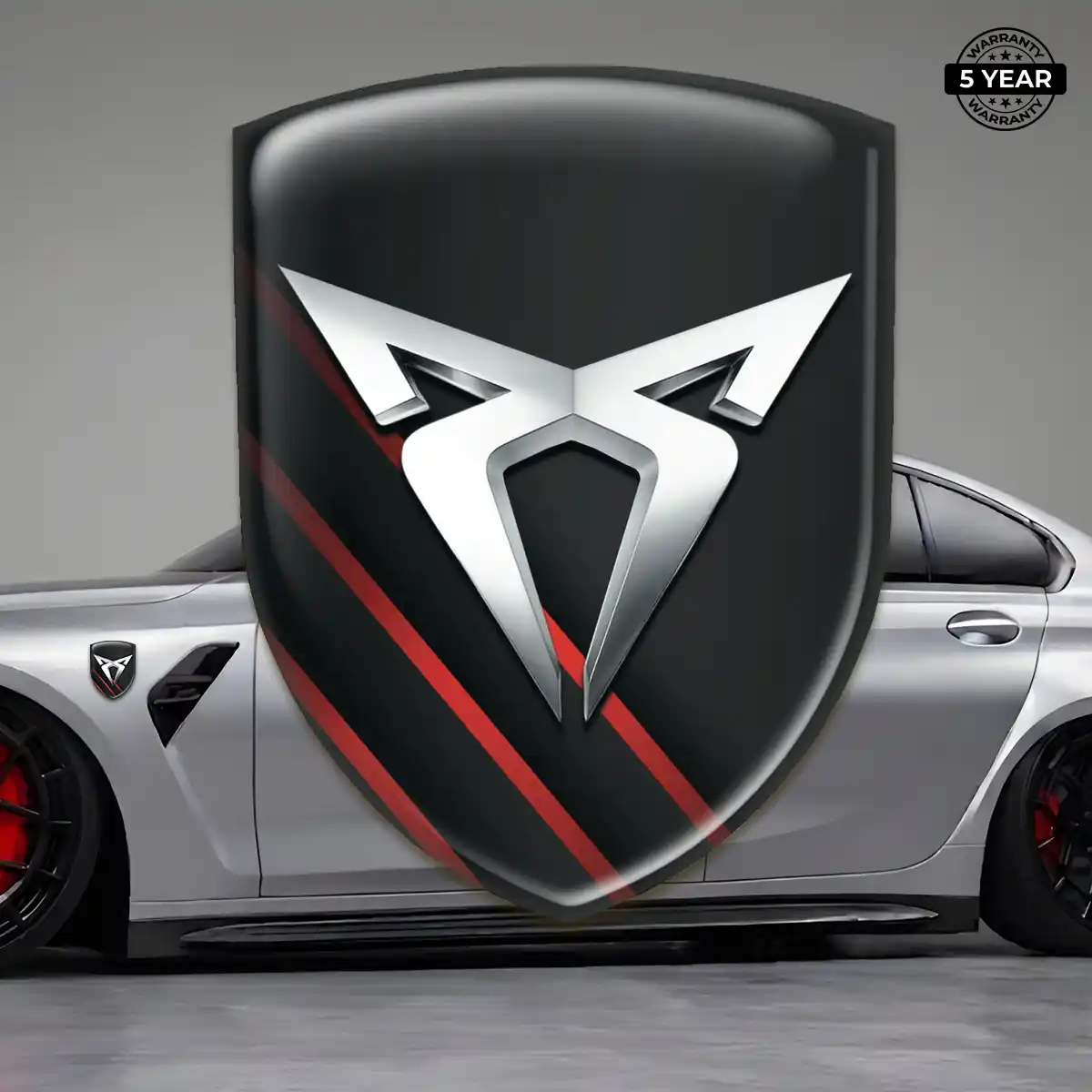 Cupra Gel Emblem Sticker Sleek Style