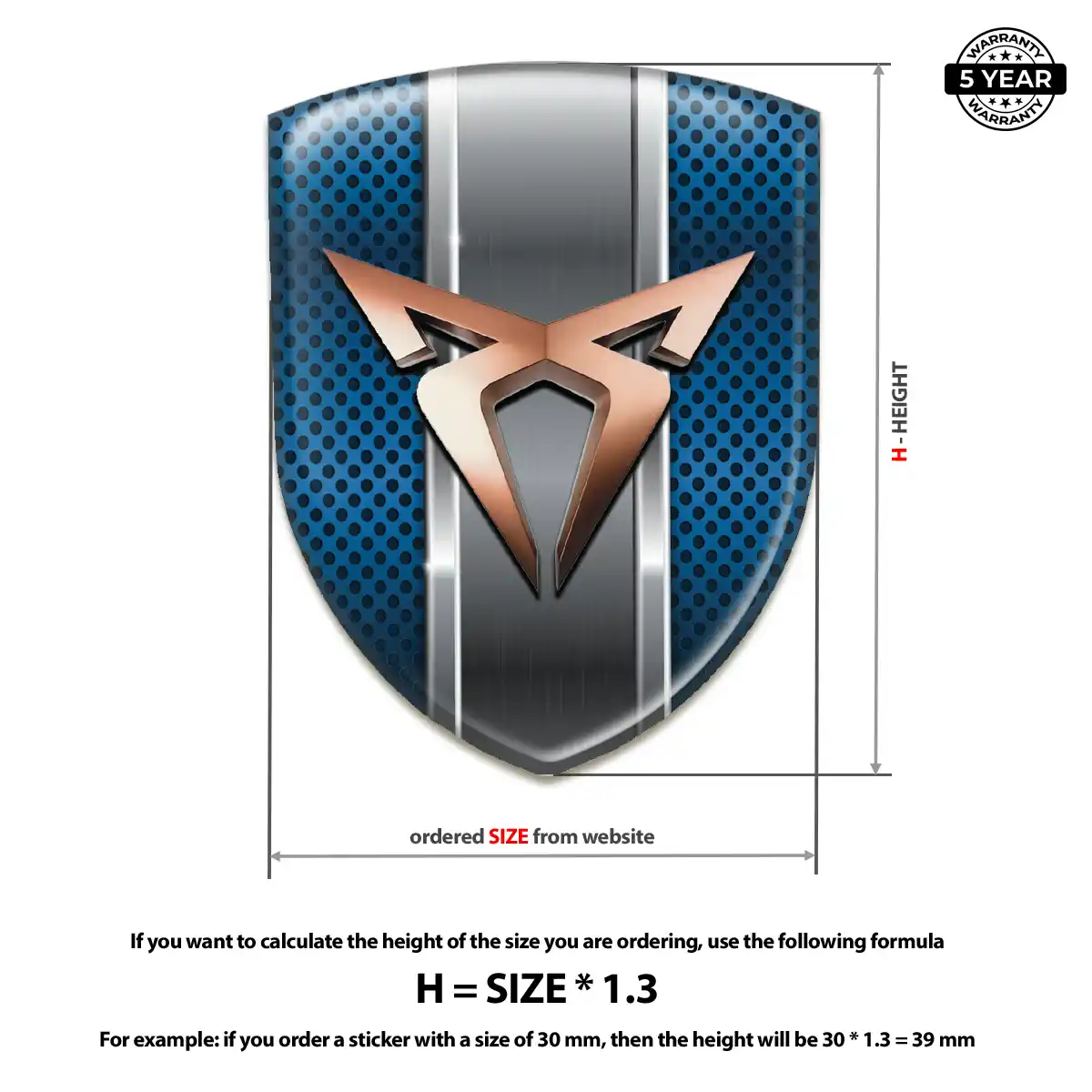 Cupra Logo Badge Elite Finish