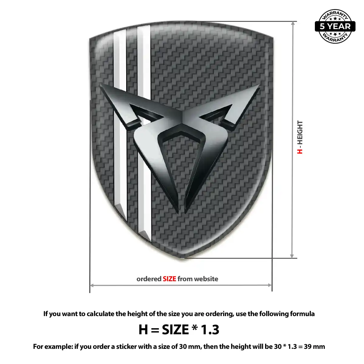 Cupra Logo Badge Prestige Line