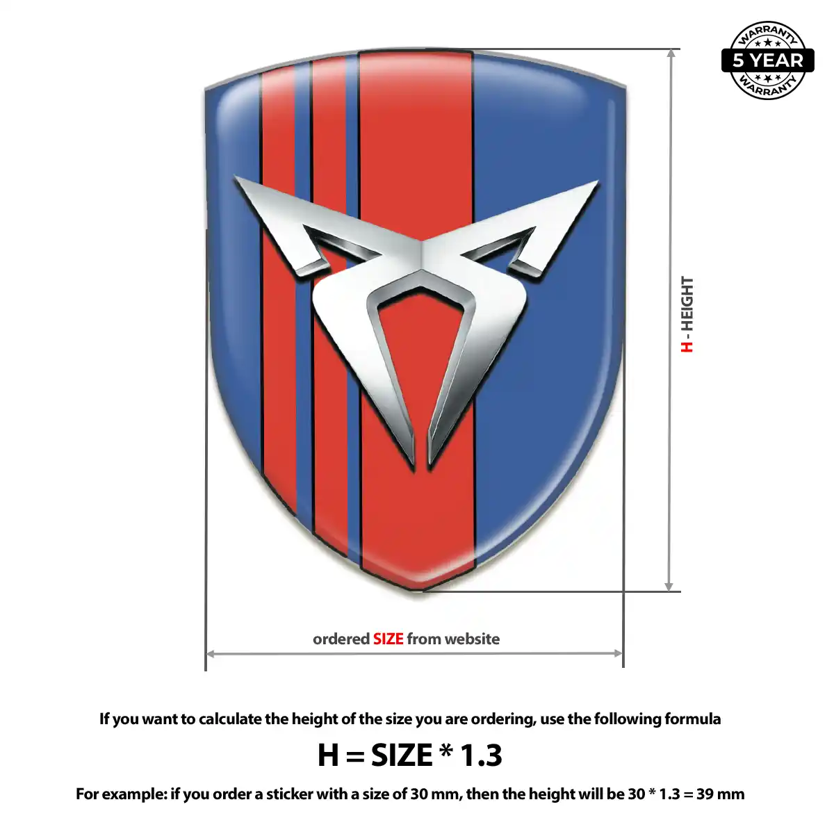 Cupra Logo Badge Prime Quality