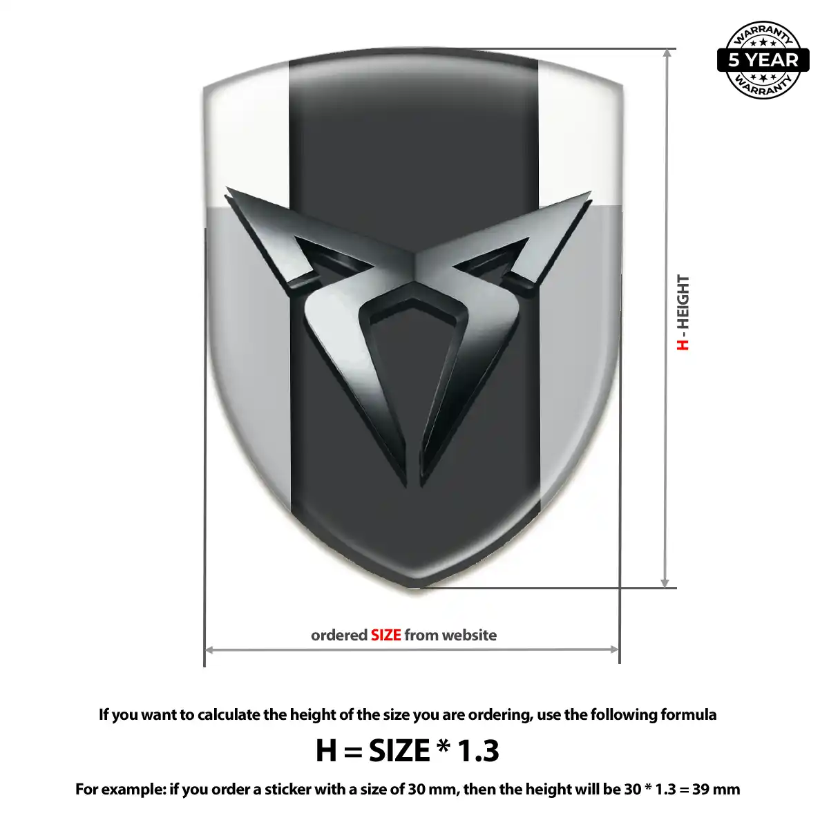 Cupra Logo Emblem Prime Quality