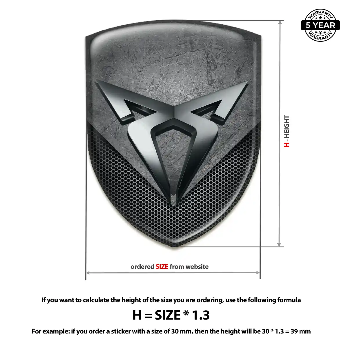 Cupra Logo Emblem Signature Grade