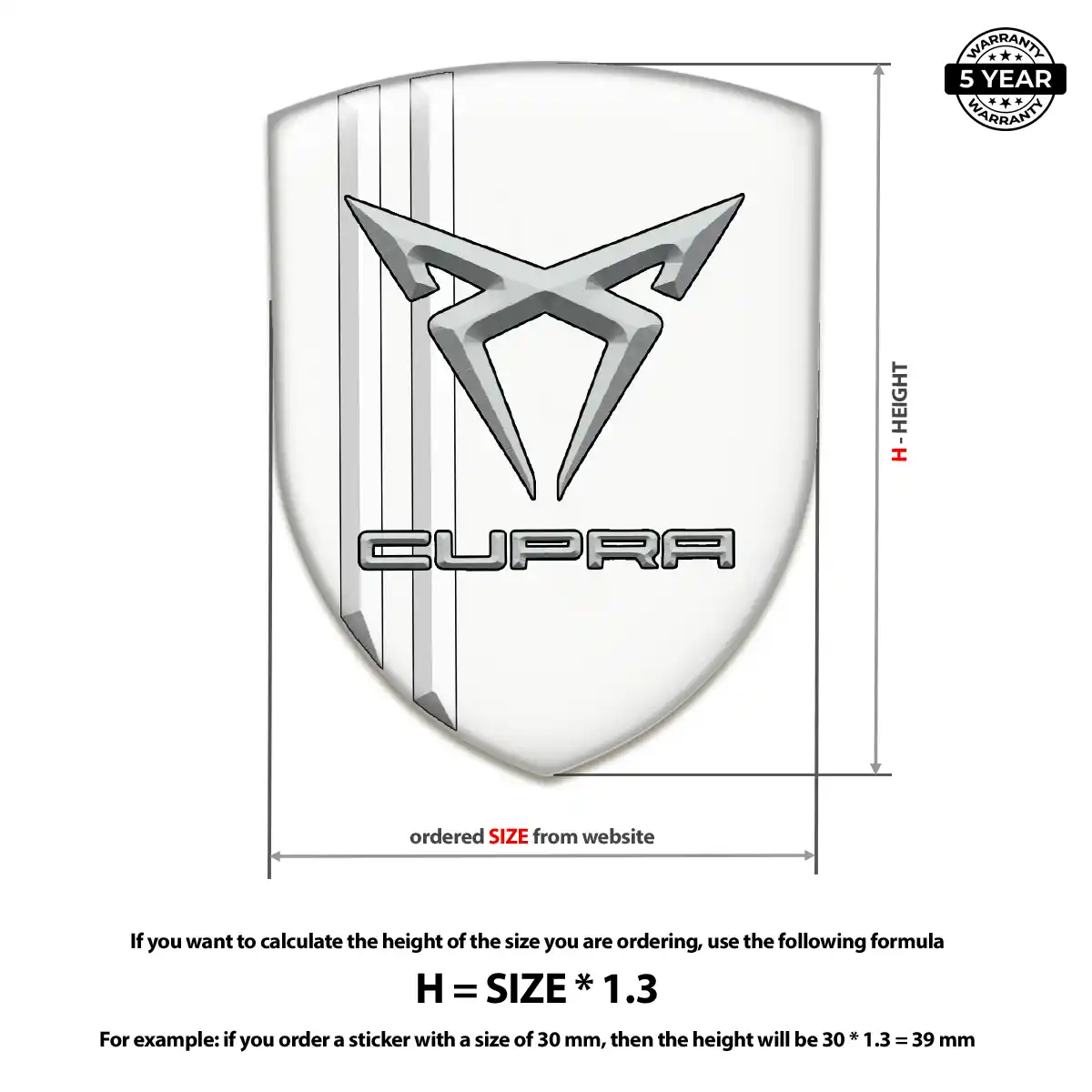 Cupra Logo Sticker Elite Finish