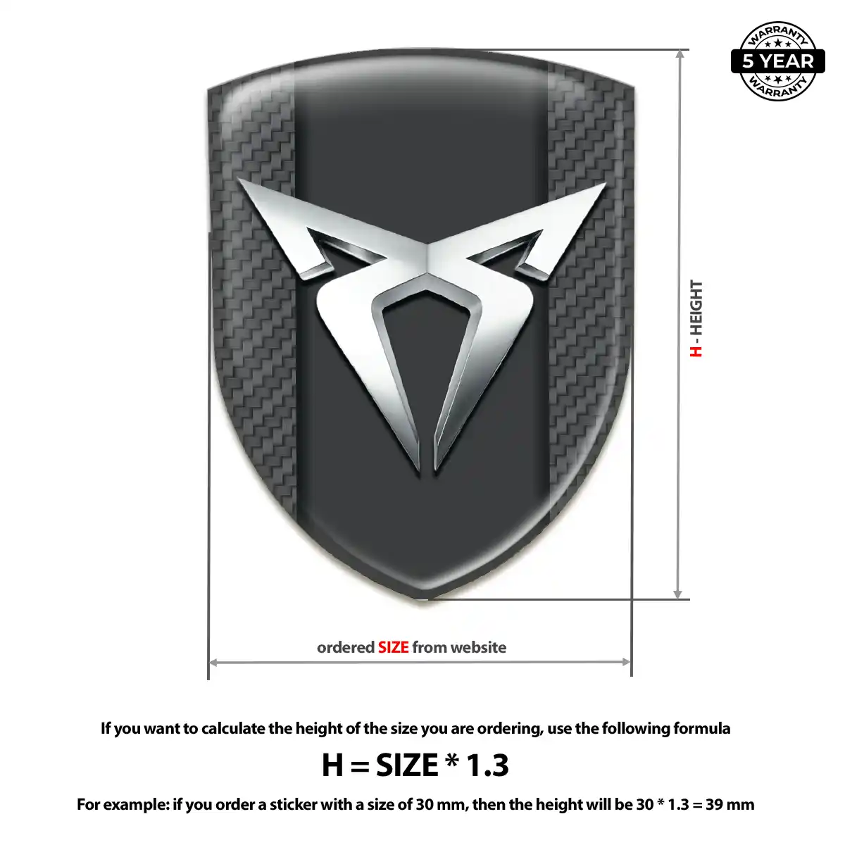 Cupra Logo Sticker Prestige Line