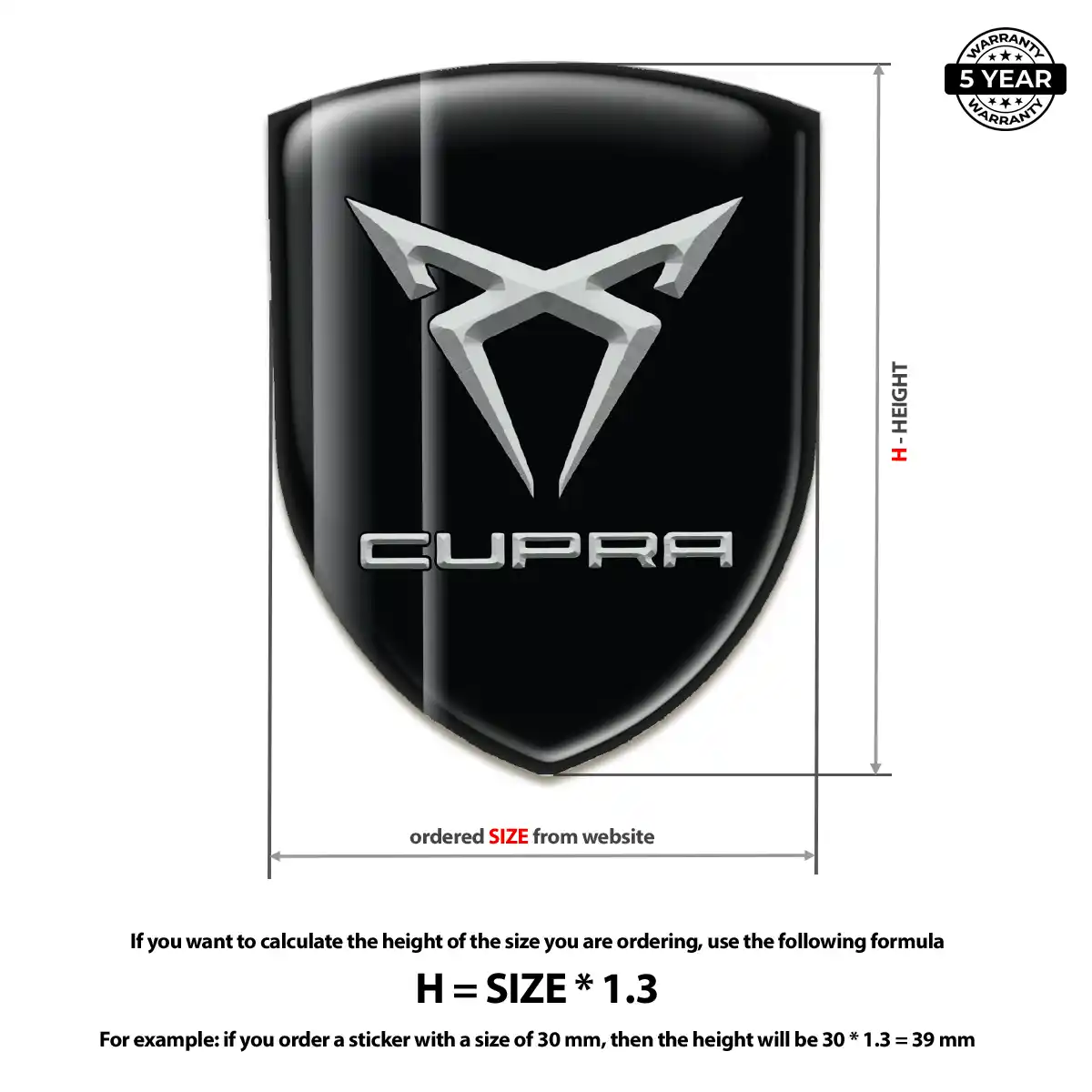 Cupra Logo Sticker Refined Design